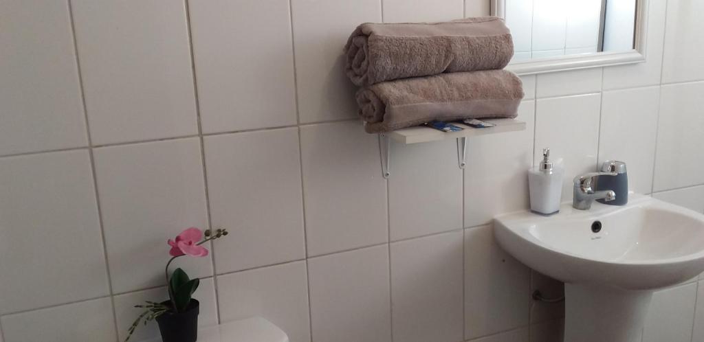 Koupelna v ubytování Hostal Tunquelen