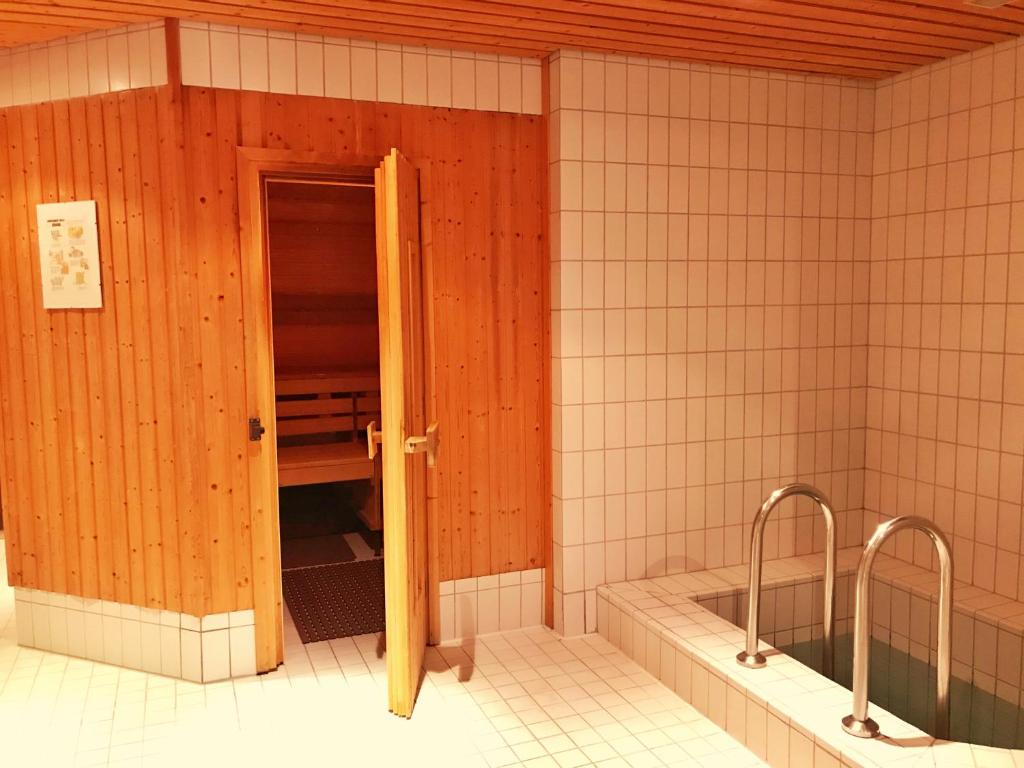 Koupelna v ubytování Hotel Sauerbrey