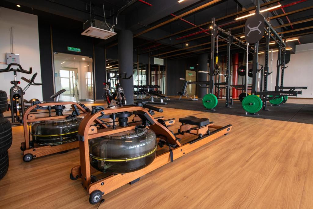 Fitness centrum a/nebo fitness zařízení v ubytování Timurbay by Seascape