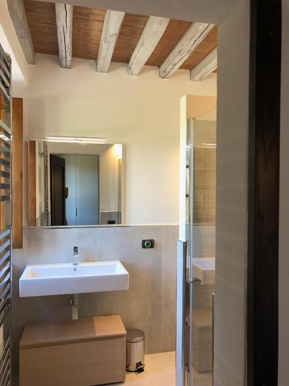 Koupelna v ubytování Podere La Casa