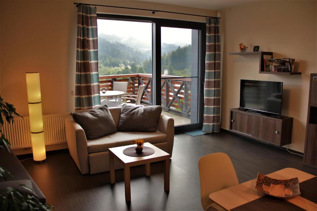 Posezení v ubytování Apartmány Hutisko 769