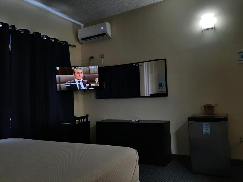 TV a/nebo společenská místnost v ubytování Hotel Villa del Sol