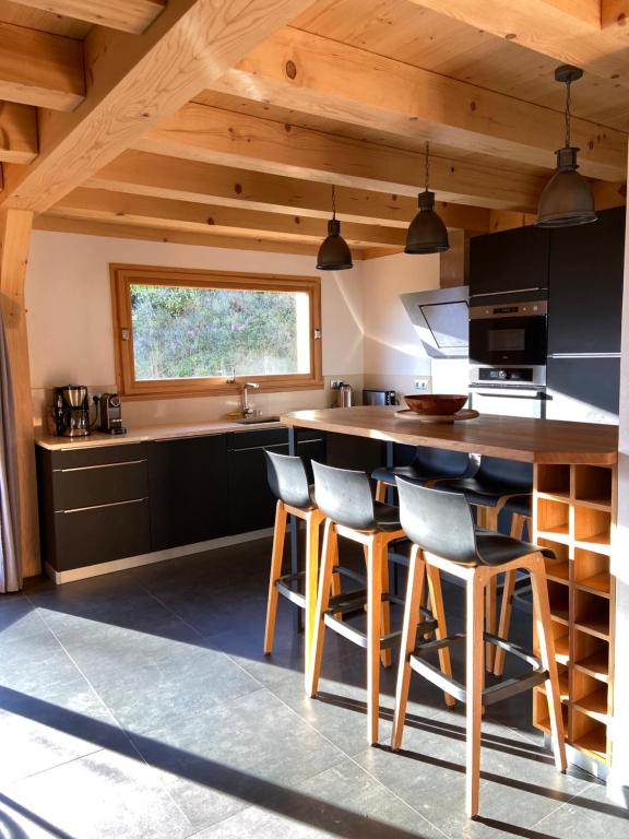 Kuchyň nebo kuchyňský kout v ubytování Chalet Soleya