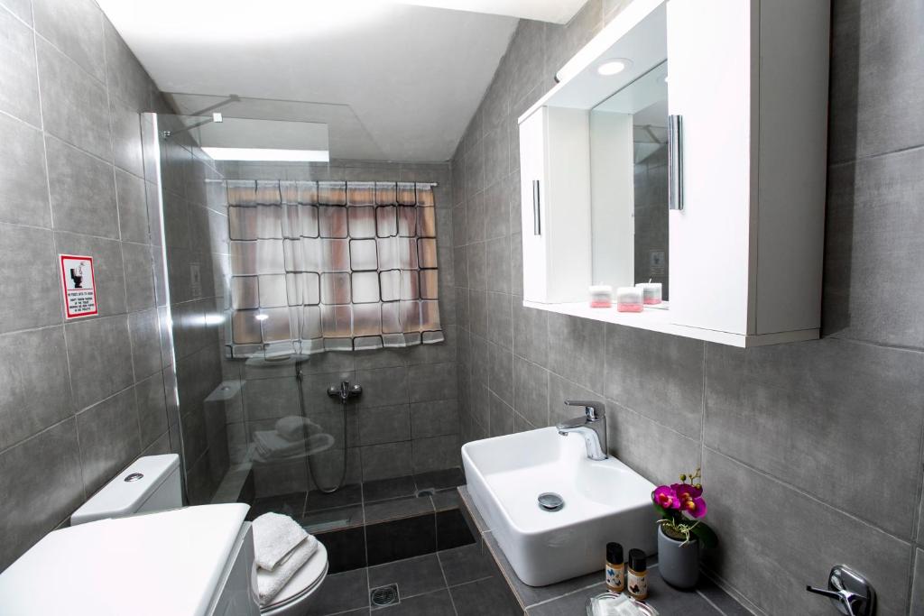 Kúpeľňa v ubytovaní Villa Kouf