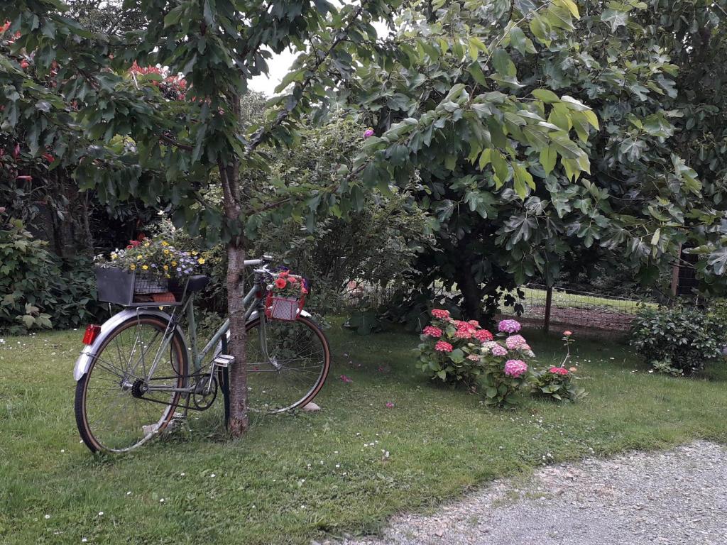 Zahrada ubytování Maison d'hôtes Les Vallées
