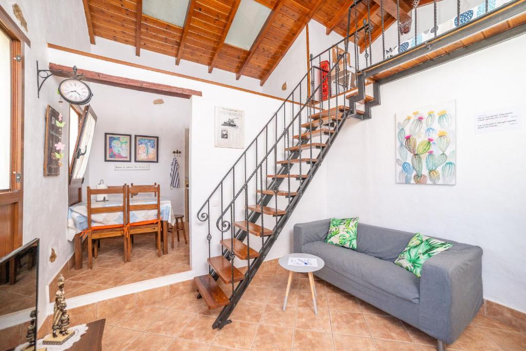 Posezení v ubytování Casa la Orilla