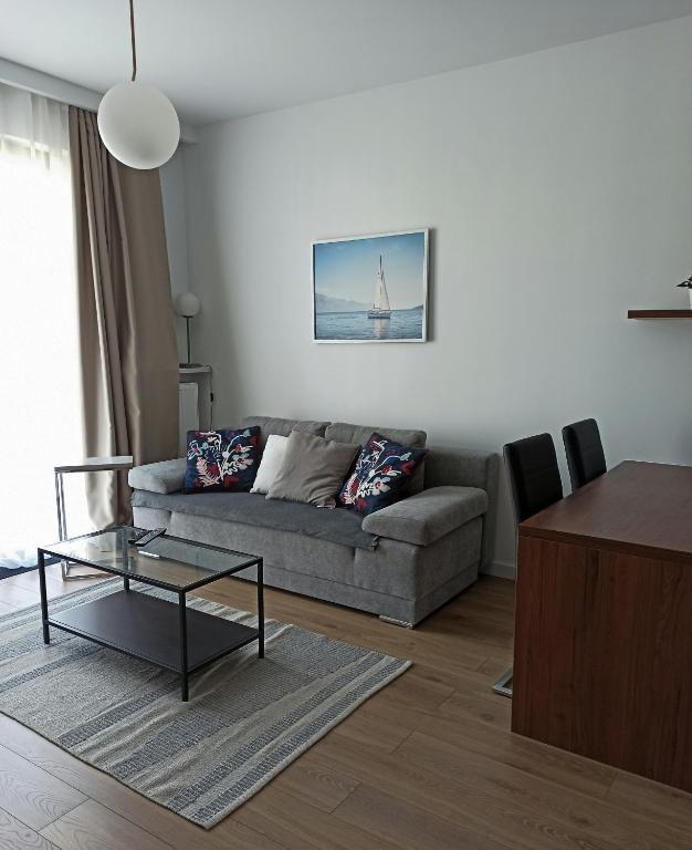 Posedenie v ubytovaní Cozy Apartment in Wilanów