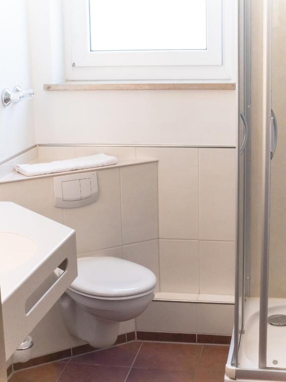 Koupelna v ubytování Hotel Lutter