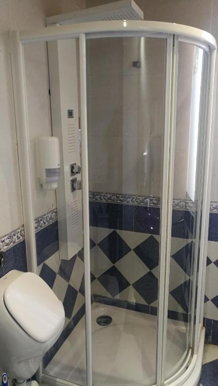 Koupelna v ubytování Hostal Escarla