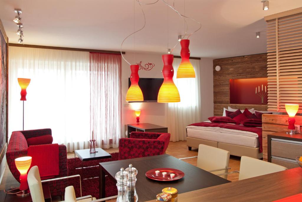 Posezení v ubytování Deluxe Apartment Sonnleitner - ADULTS ONLY
