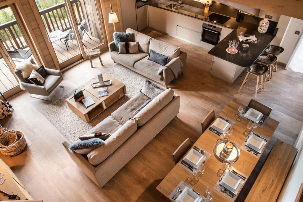 Posezení v ubytování Mammoth Lodge by Alpine Resorts
