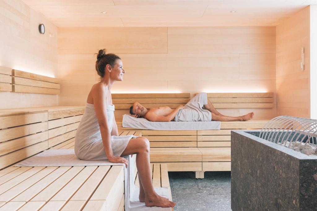 Voodi või voodid majutusasutuse Wellnesshotel ...liebes Rot-Flüh toas