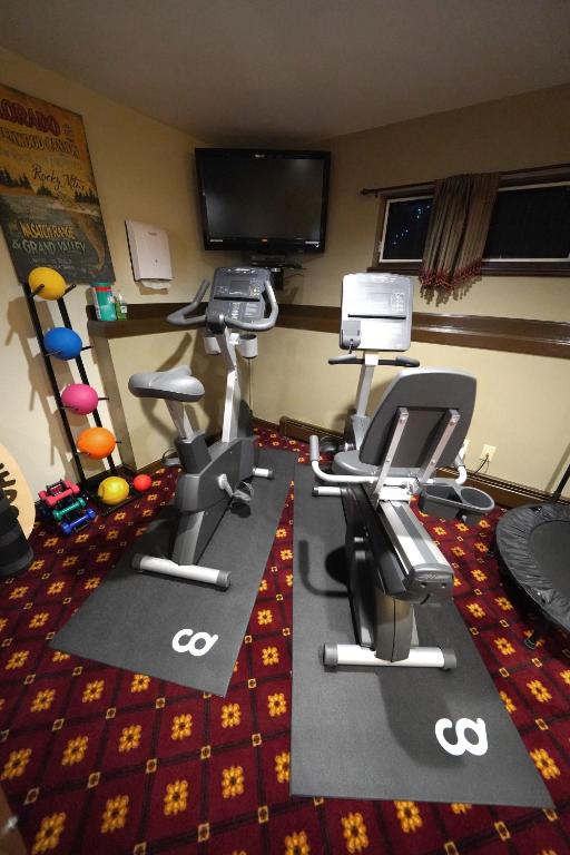 Fitness centrum a/nebo fitness zařízení v ubytování Frisco Inn on Galena