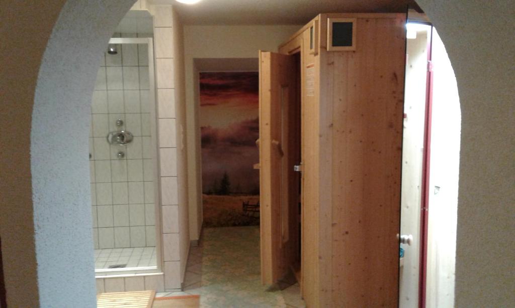 Koupelna v ubytování Gästehaus Helga