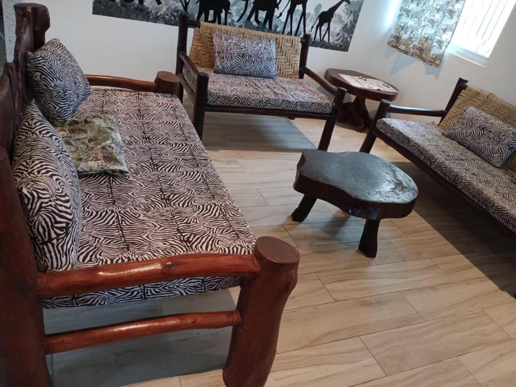 Posezení v ubytování MASKANI Villa