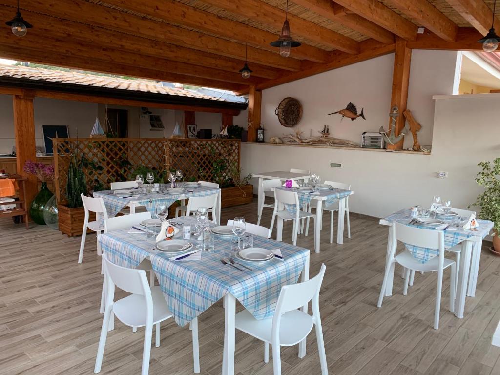 Restaurace v ubytování ittiturismo S.Croce