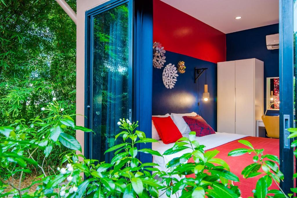 Postel nebo postele na pokoji v ubytování Villa Na Pran, Pool Villa