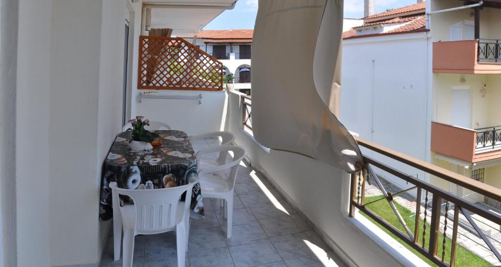 Balkón nebo terasa v ubytování Agapi Apartments