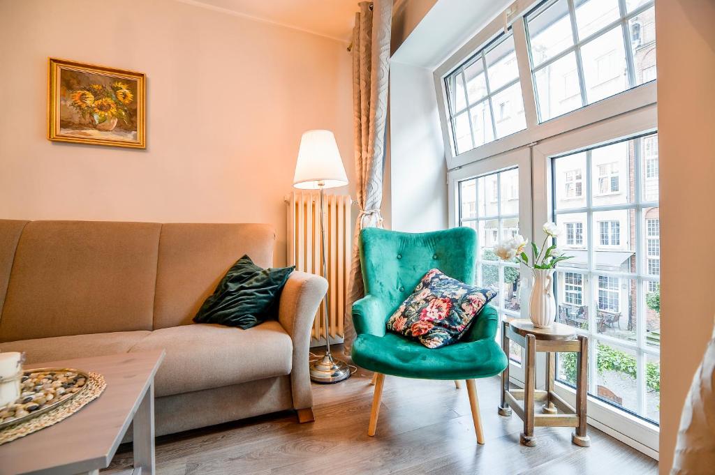 Posedenie v ubytovaní CITYSTAY Piwna Gdansk Apartment