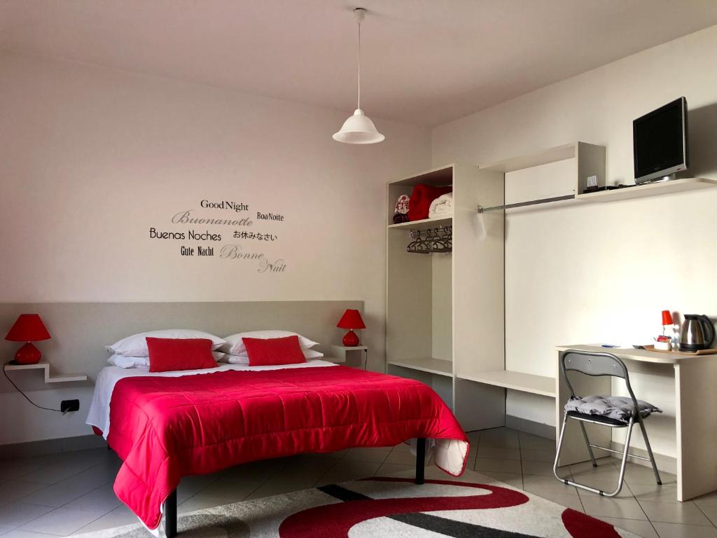 Postel nebo postele na pokoji v ubytování B&B MiraValle