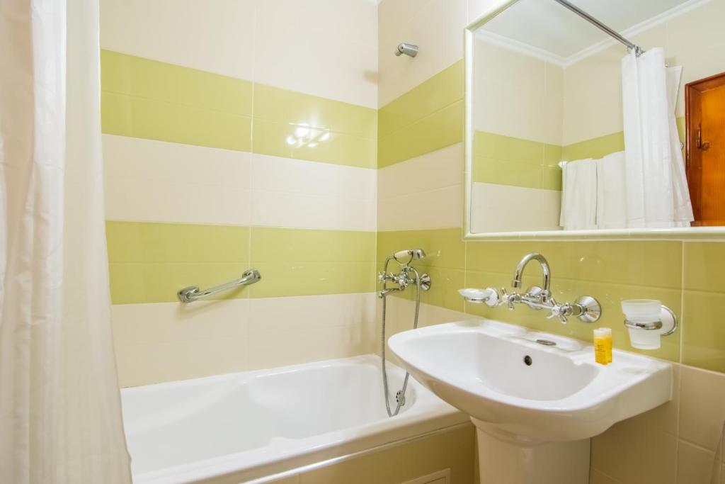 Koupelna v ubytování Hotel Villa List