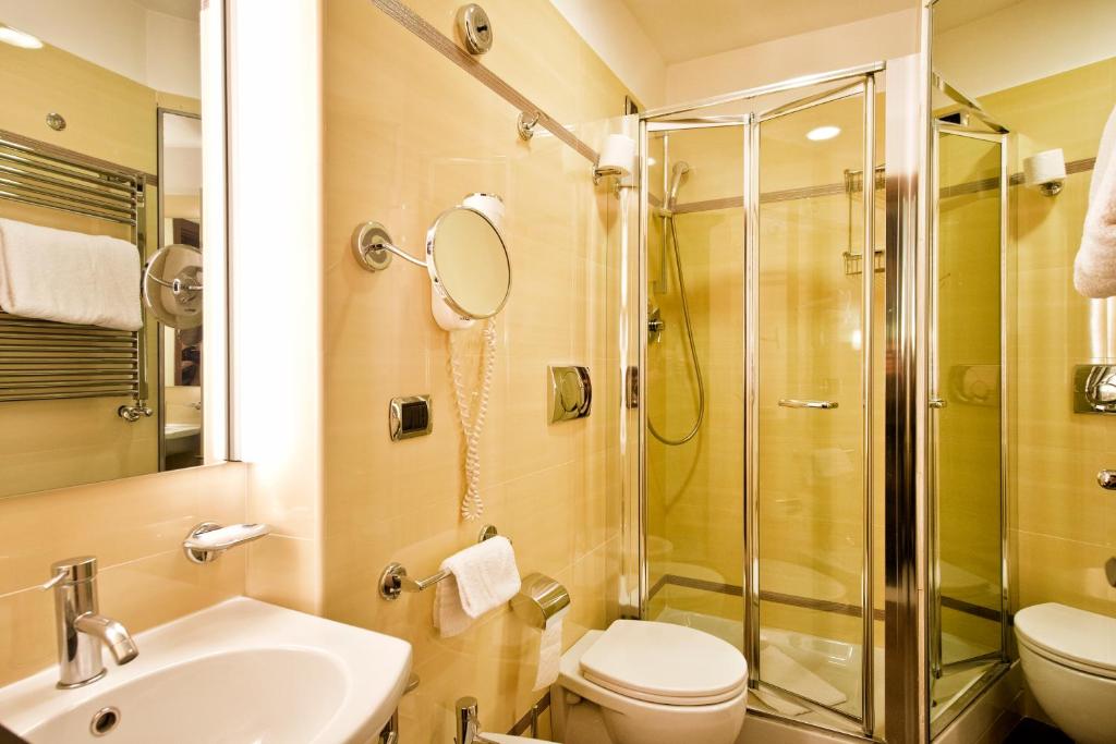 Koupelna v ubytování Hotel Sonya