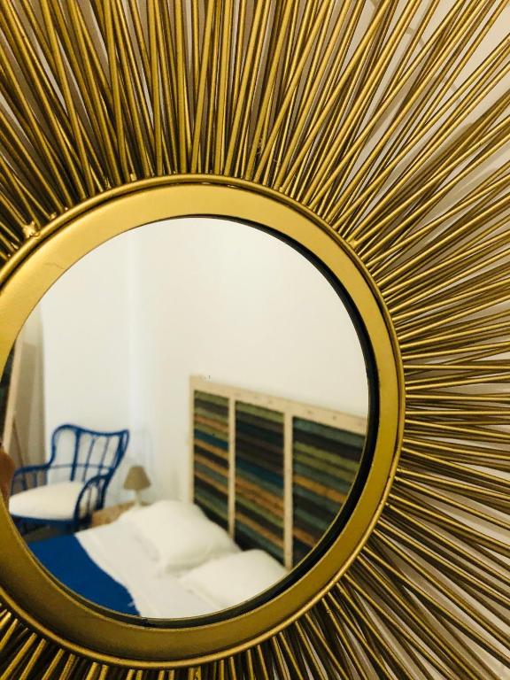 Postel nebo postele na pokoji v ubytování Zì Marì - Via Sirene