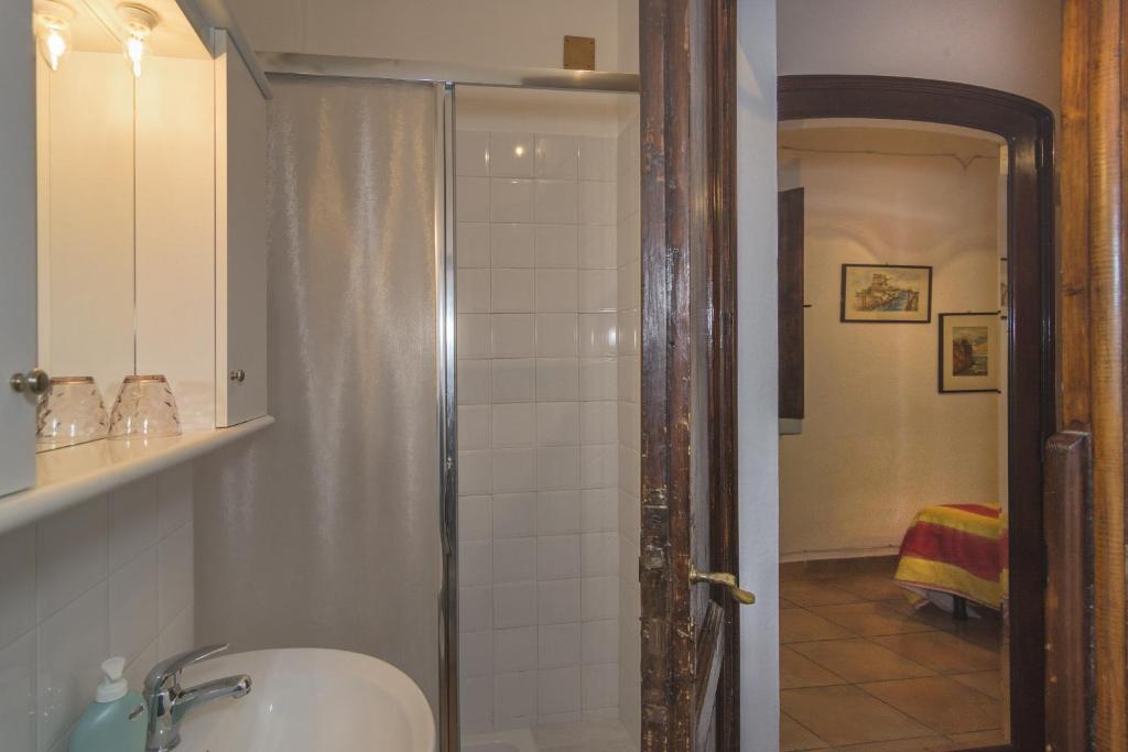 Koupelna v ubytování B&B Due Borghi