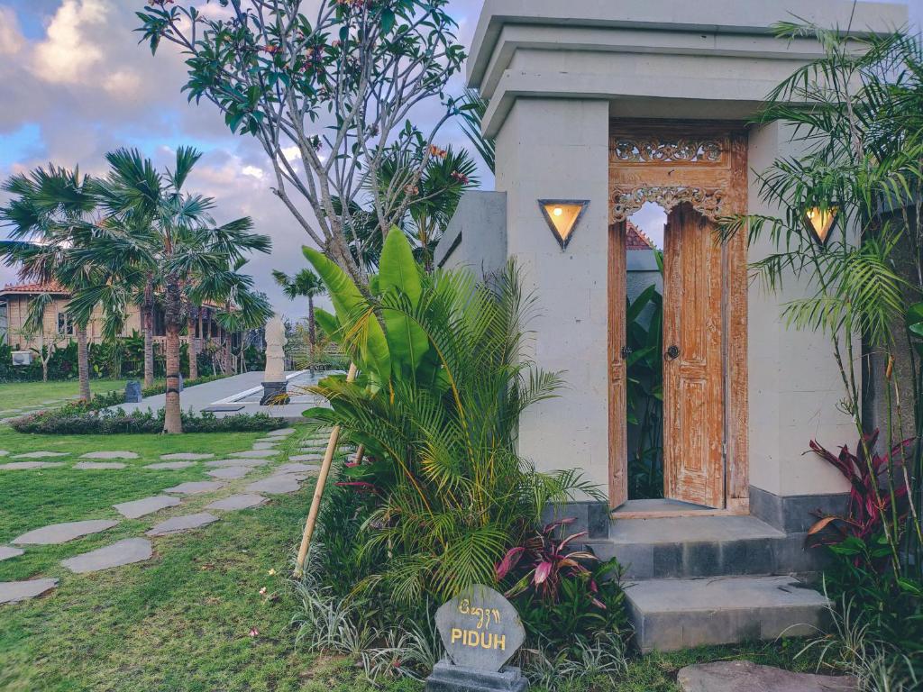 Zahrada ubytování Aswanaya Villas Ubud