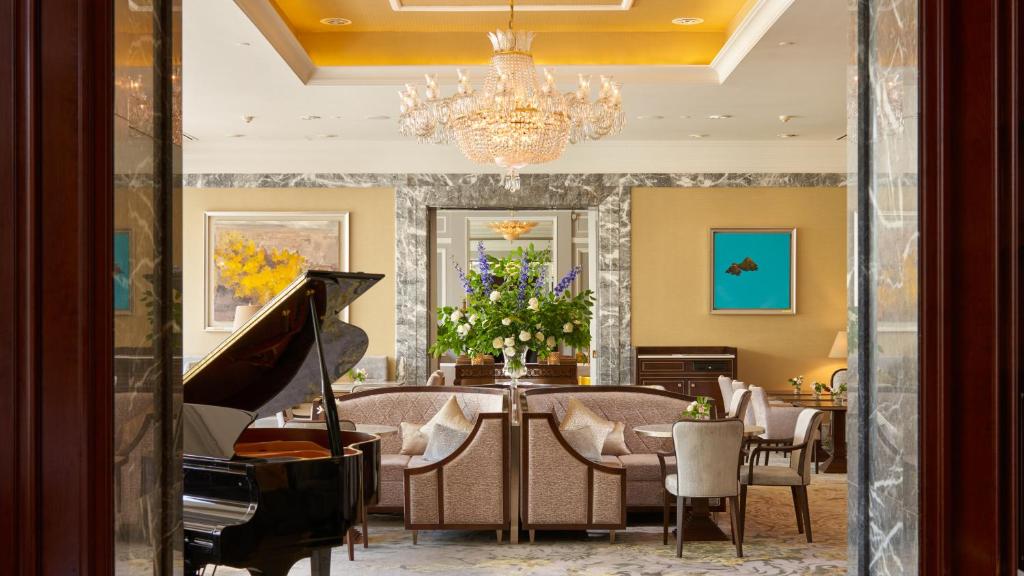 Uma área de estar em InterContinental Dublin by IHG
