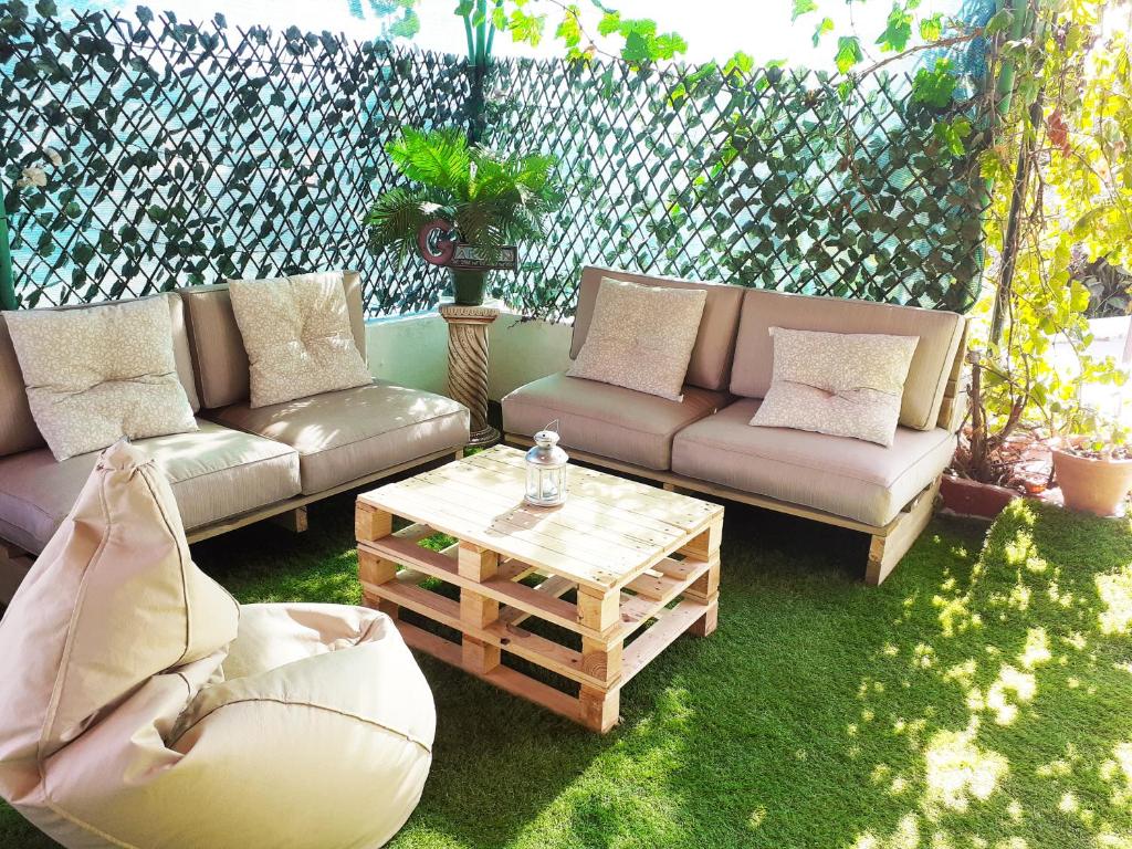 A seating area at Casa Rural La Milla Verde