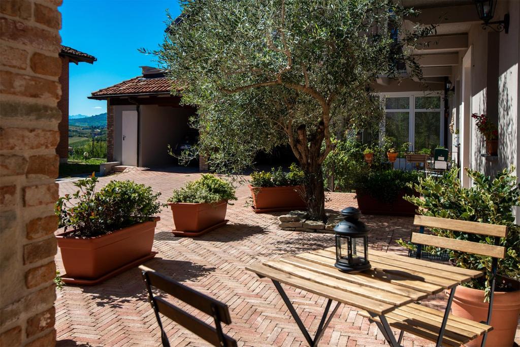 Zahrada ubytování Casa Langhe