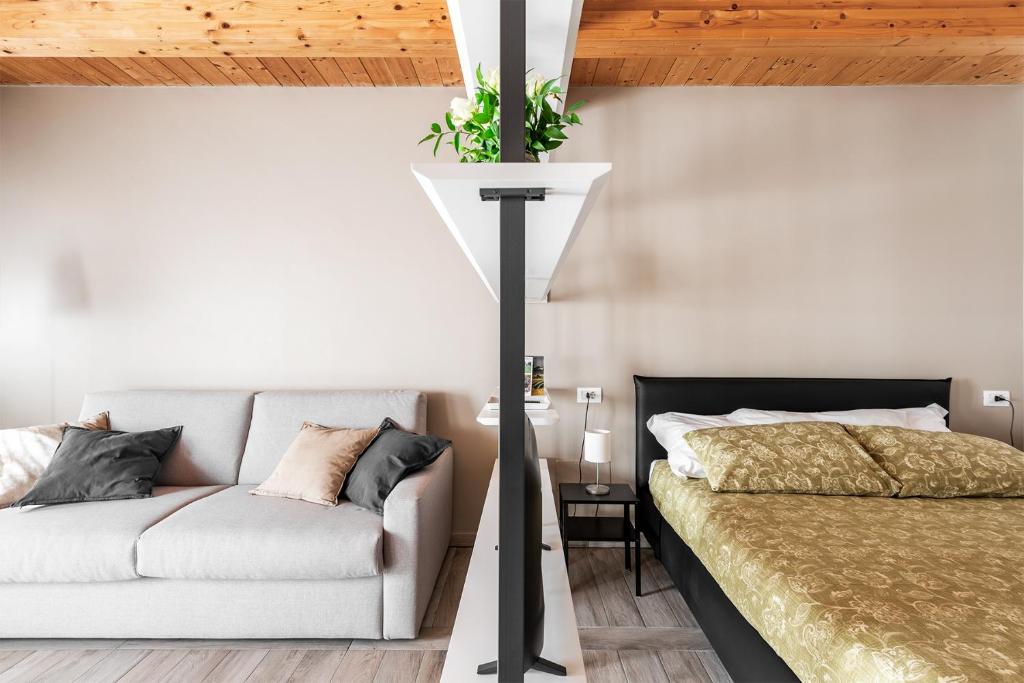 Postel nebo postele na pokoji v ubytování Casa Langhe