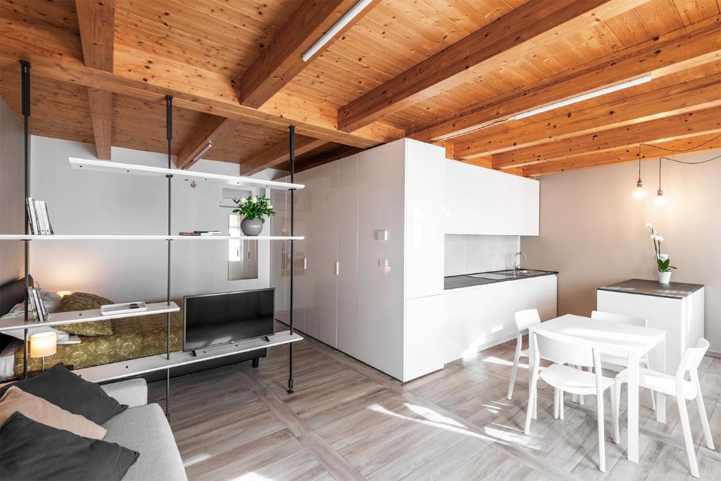 Kuchyň nebo kuchyňský kout v ubytování Casa Langhe