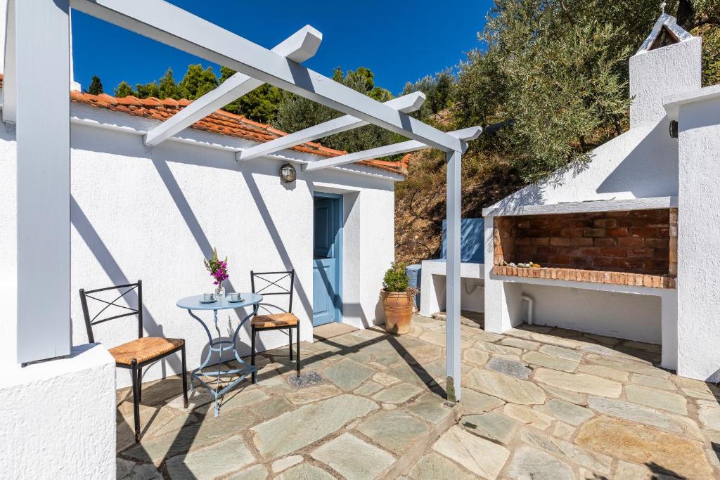 Balkón nebo terasa v ubytování Pigi Cottage