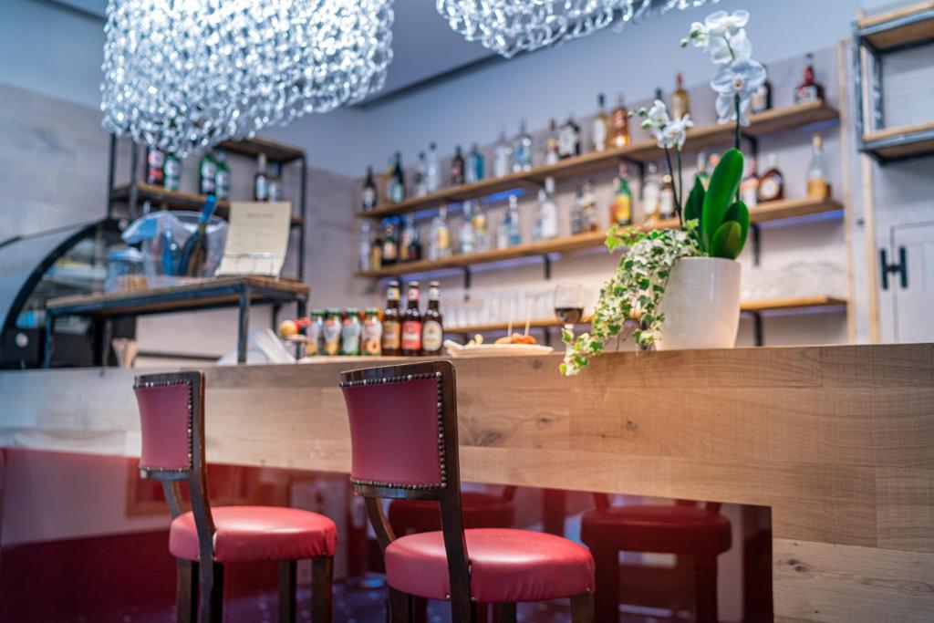 Lounge nebo bar v ubytování All’Angelo Art Hotel