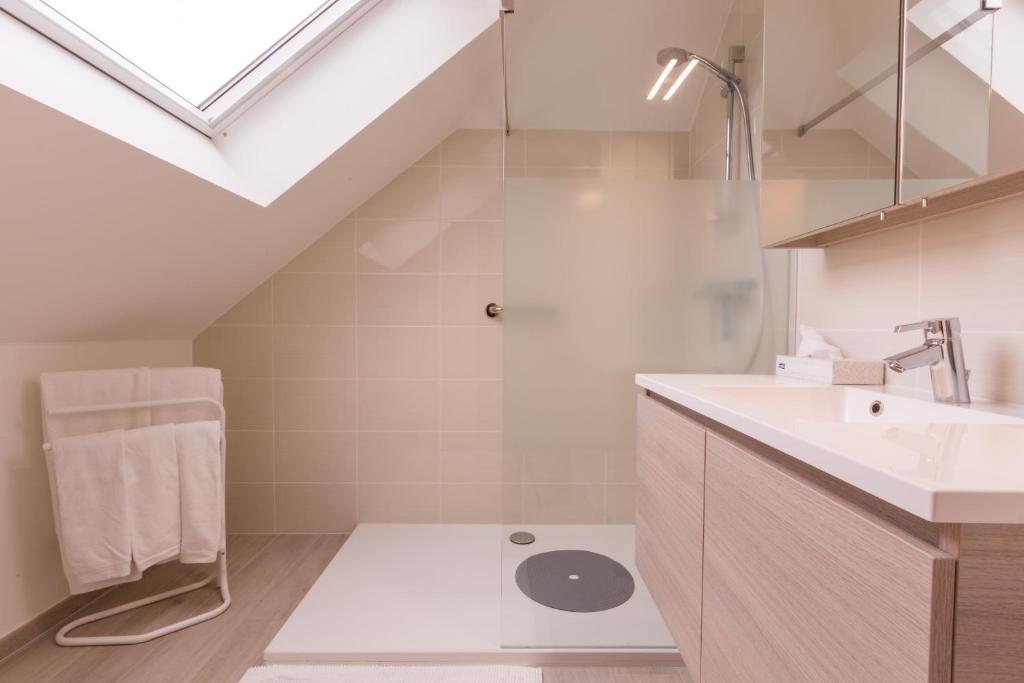 Koupelna v ubytování Hotel Atlanta Knokke