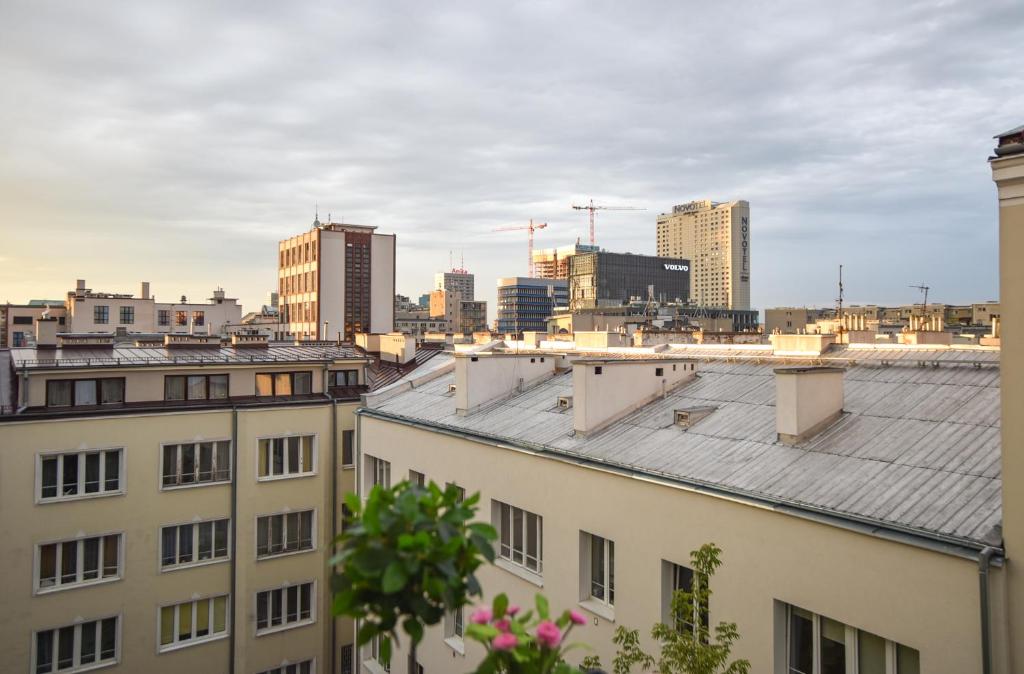 Výhľad na mesto Varšava alebo výhľad na mesto priamo z apartmánu