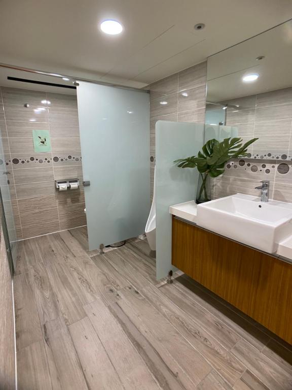 Koupelna v ubytování Cai Mei Hotel