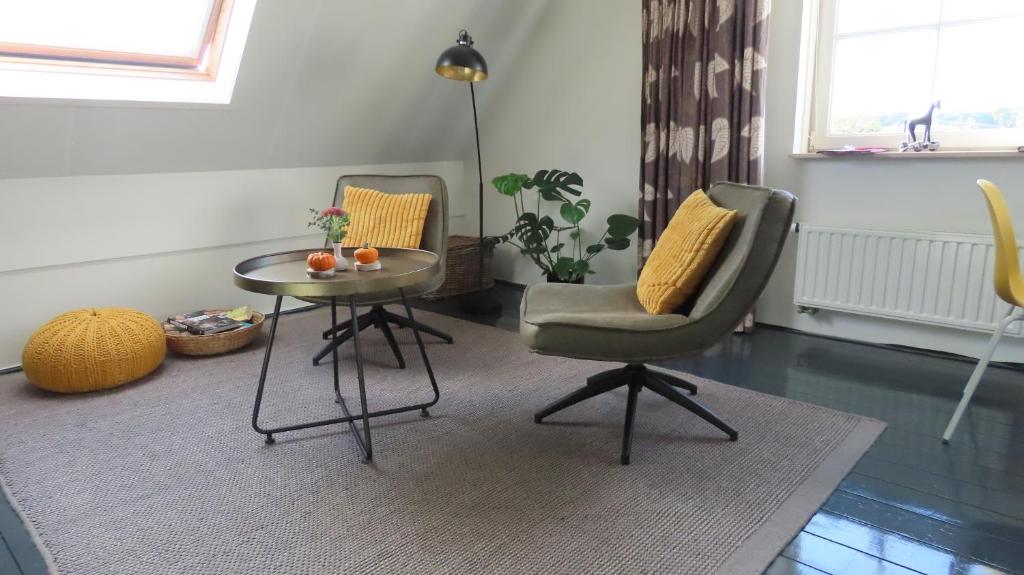 Posezení v ubytování B&B Biesehof