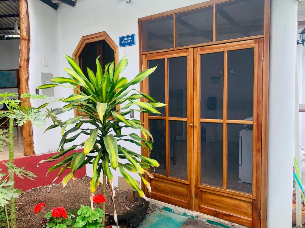 Zahrada ubytování Hostal White House Galapagos