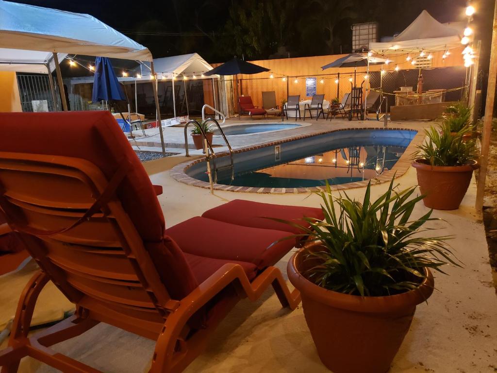 Bazén v ubytování Discovery Beach Apartments nebo v jeho okolí