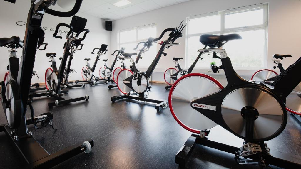 Fitness centrum a/nebo fitness zařízení v ubytování Hotell Erikslund