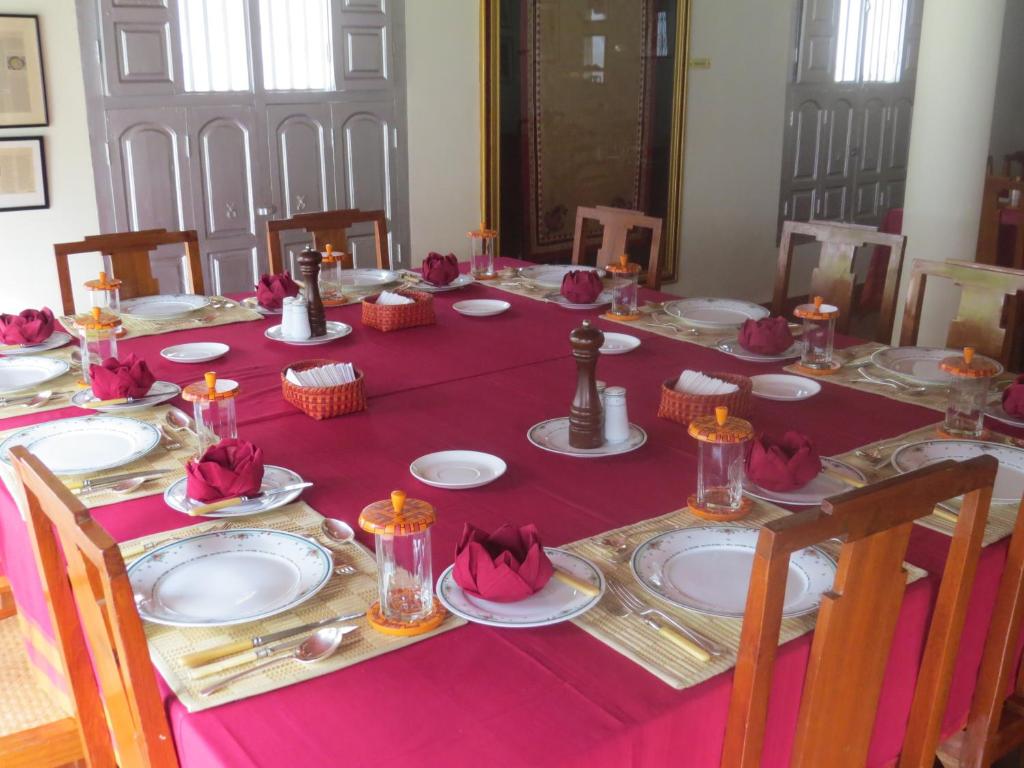 Restaurace v ubytování The Bangala Chettinad