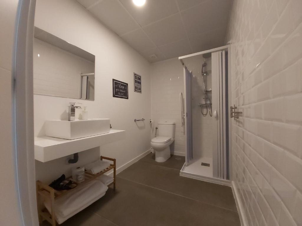 A bathroom at Acero y Piedra Apartamentos con jardín privado