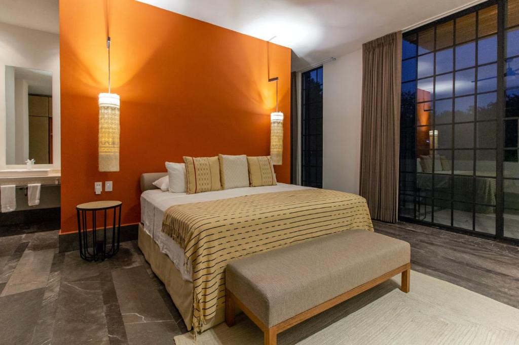 Postel nebo postele na pokoji v ubytování Antelar Casa Destino
