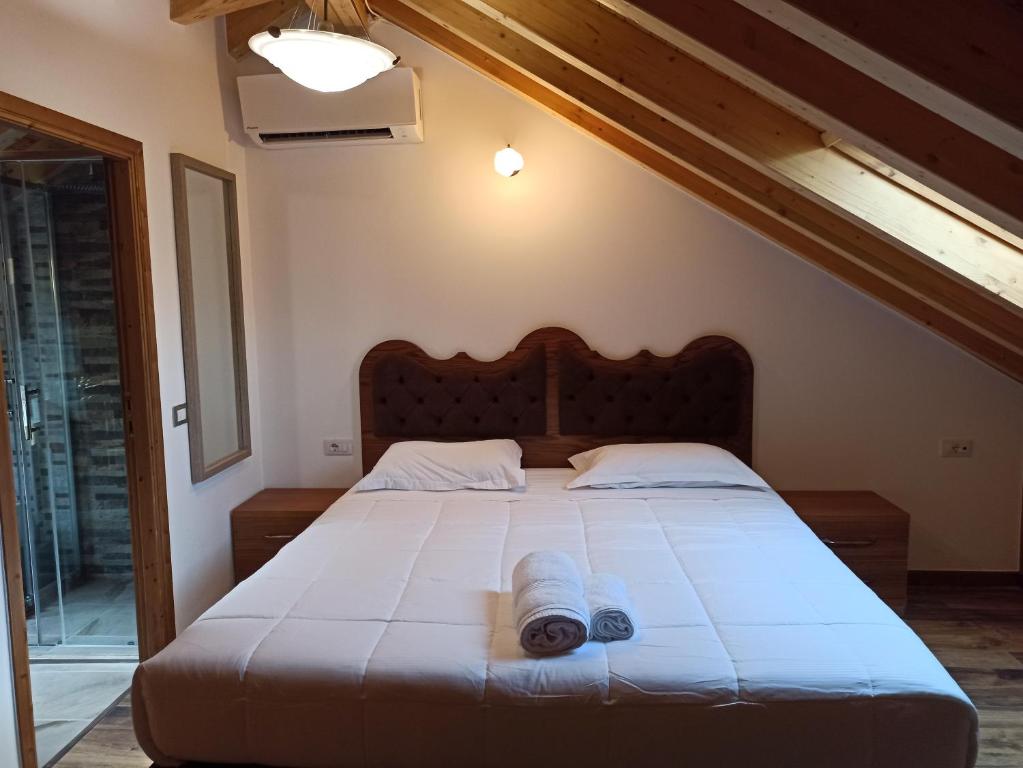 Llit o llits en una habitació de Boutique Hotel Praga