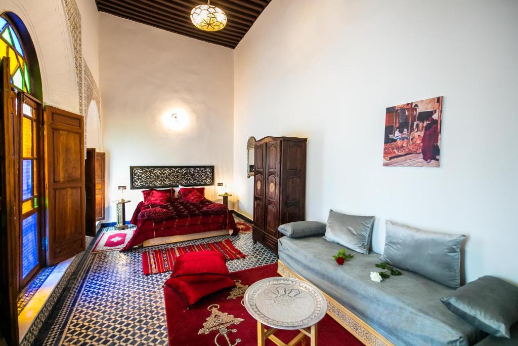 Postel nebo postele na pokoji v ubytování Palais Riad Chahd Luxury