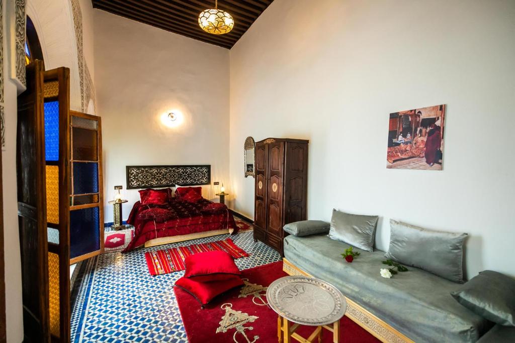 Posezení v ubytování Palais Riad Chahd Luxury