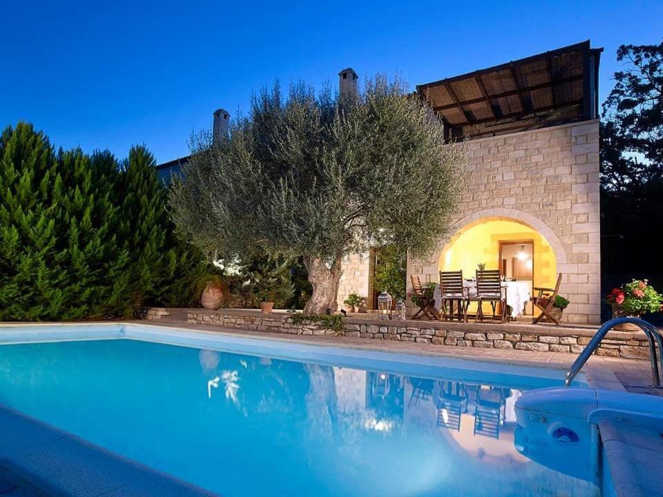 une villa avec une piscine en face d'une maison dans l'établissement Villa Kalipso with Private Pool, à Vederoi